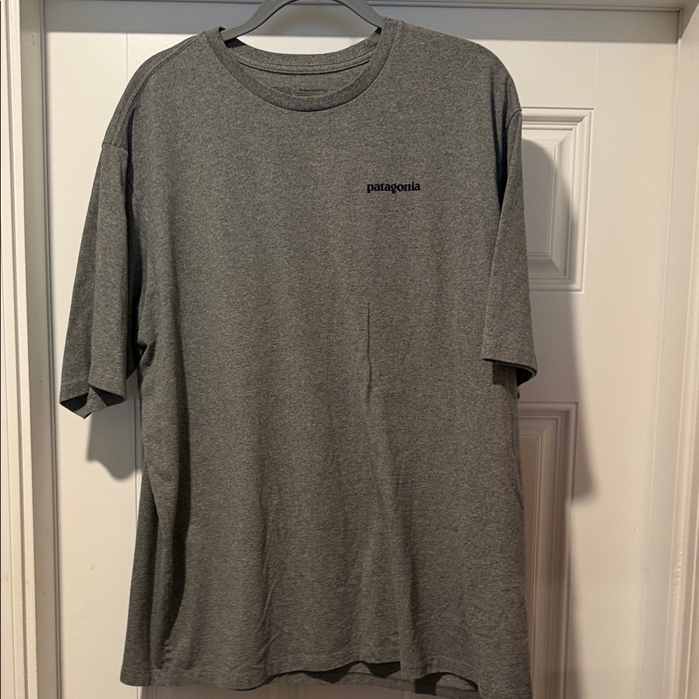 Patagonia Gray Short-Sleeve Logo Tee